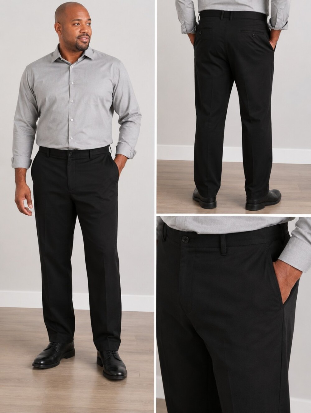 Awearness Kenneth Cole Black Dress Pants 42 EUC